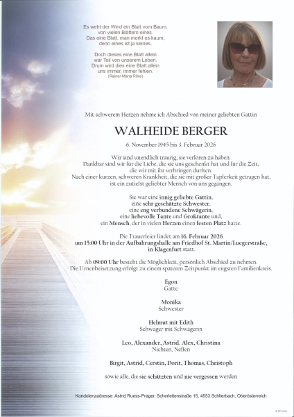 Parte von Walheide Berger