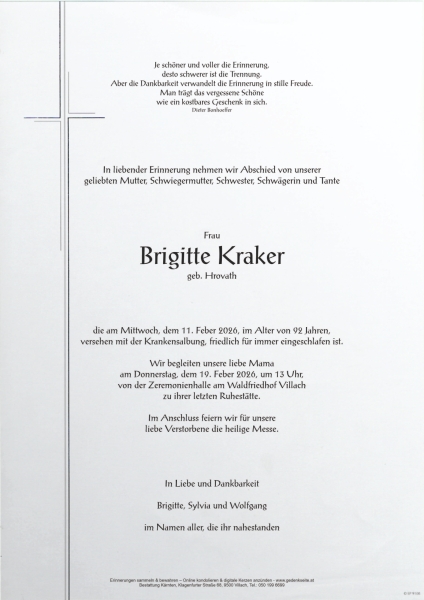 Parte von Brigitte Kraker