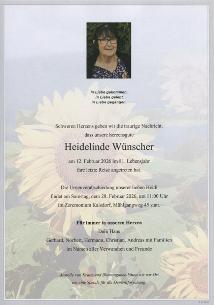Parte von Heidelinde Wünscher