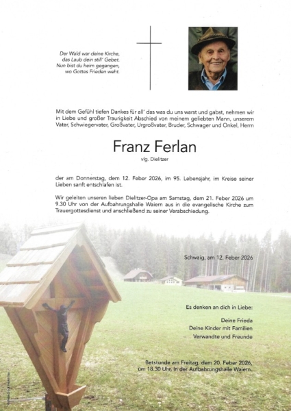Parte von Franz Ferlan