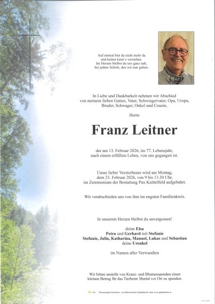 Parte von Franz Leitner