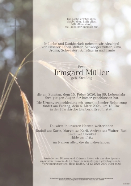 Parte von Irmgard Müller