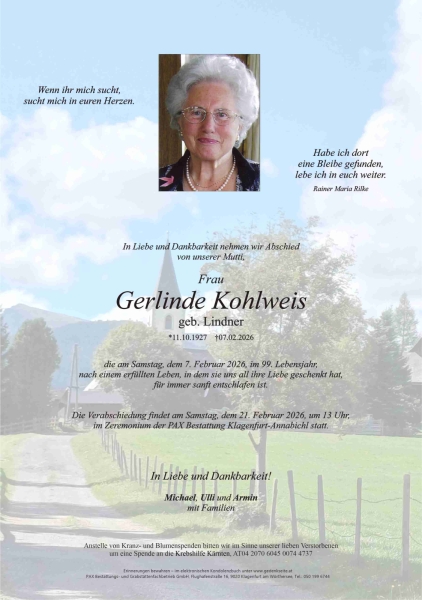 Parte von Gerlinde  Kohlweis
