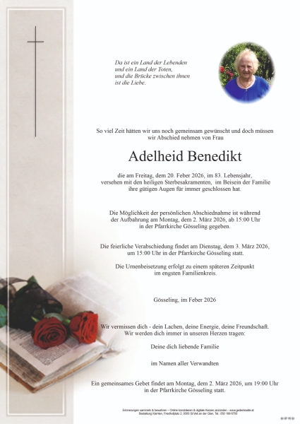 Parte von Adelheid Benedikt