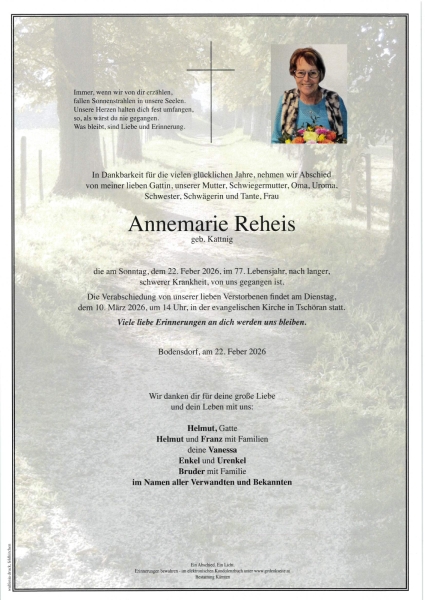 Parte von Annemarie Reheis