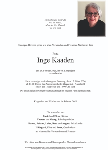 Parte von Inge Kaaden