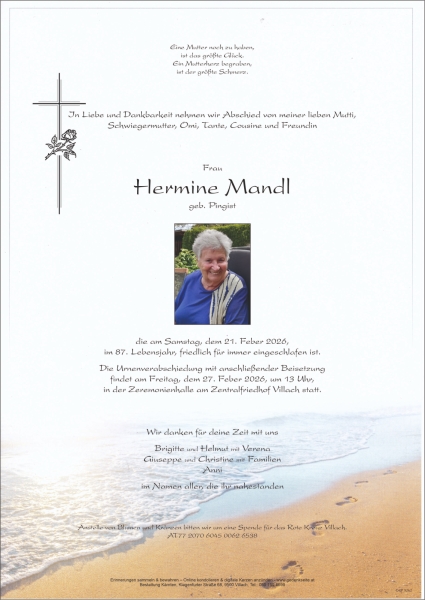 Parte von Hermine Mandl