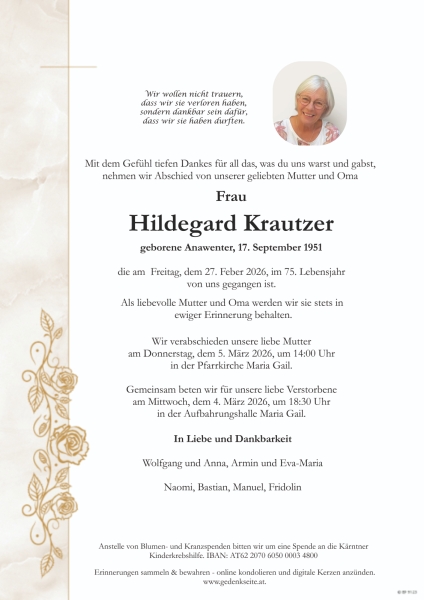 Parte von Hildegard Krautzer
