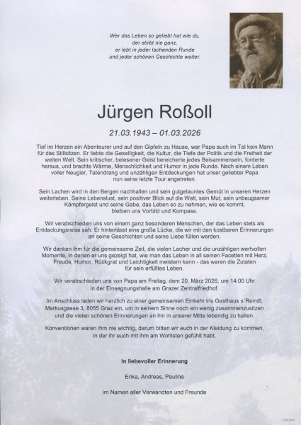 Parte von Jürgen Roßoll