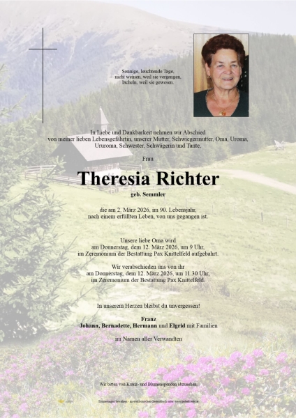 Parte von Theresia Richter