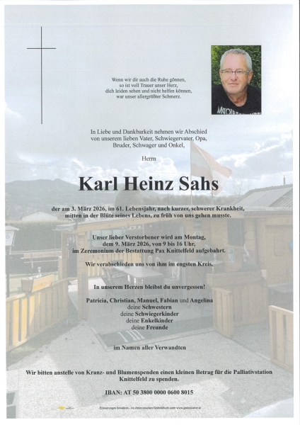 Parte von Karl Heinz Sahs