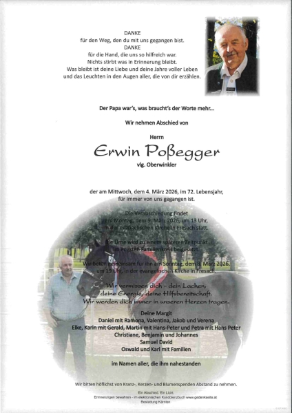 Parte von Erwin Poßegger