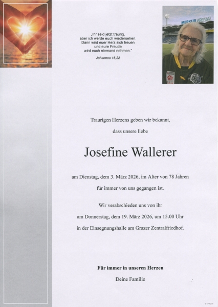Parte von Josefine  Wallerer