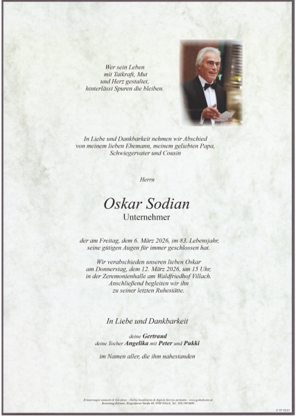 Parte von Oskar Sodian