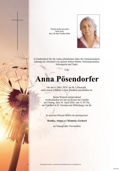 Parte von Anna  Pösendorfer