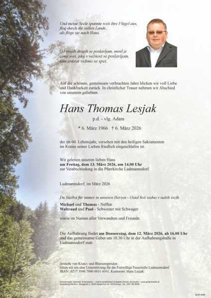 Parte von Hans Thomas Lesjak