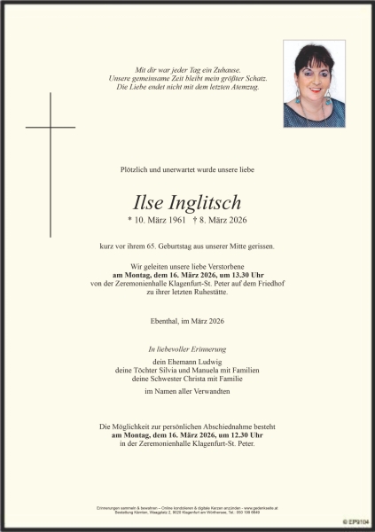 Parte von Ilse Inglitsch