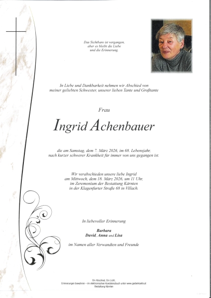 Parte von Achenbauer Ingrid