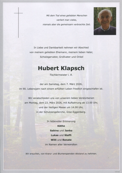 Parte von Hubert Klapsch