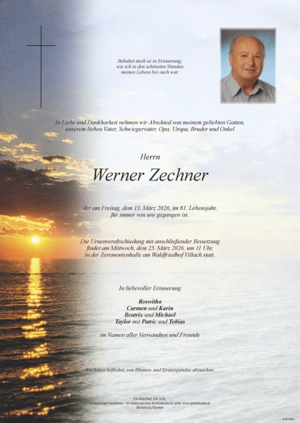 Parte von Werner Zechner