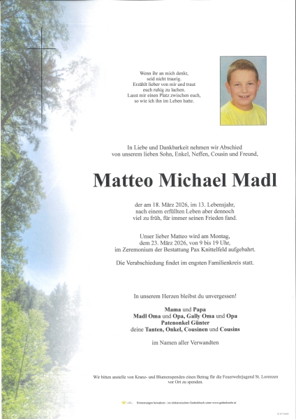 Parte von Matteo Michael Madl
