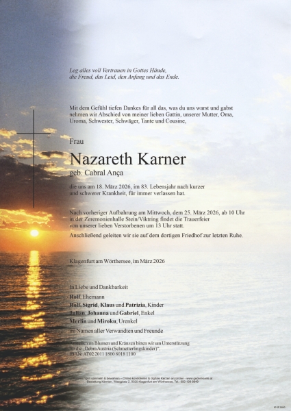Parte von Nazareth Karner