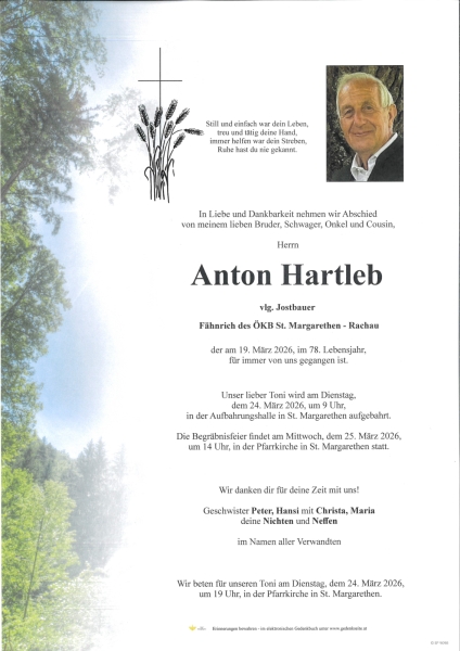 Parte von Anton Hartleb