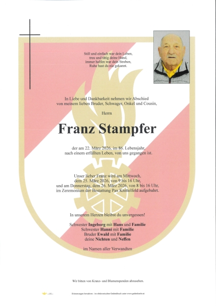 Parte von Franz Stampfer