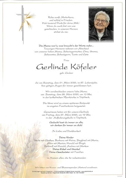 Parte von Gerlinde Köfeler
