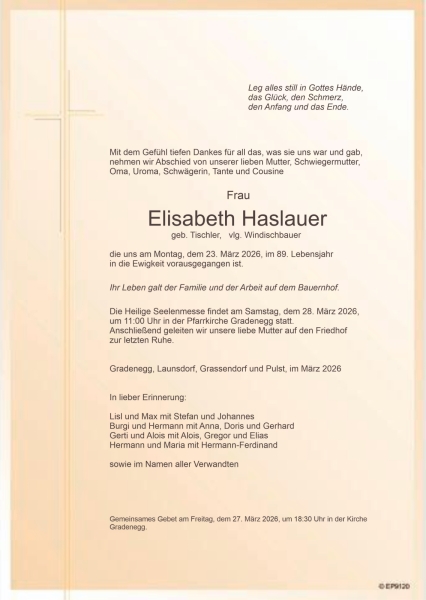 Parte von Elisabeth Haslauer