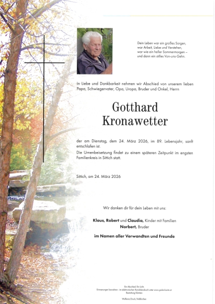 Parte von Gotthard  Kronawetter