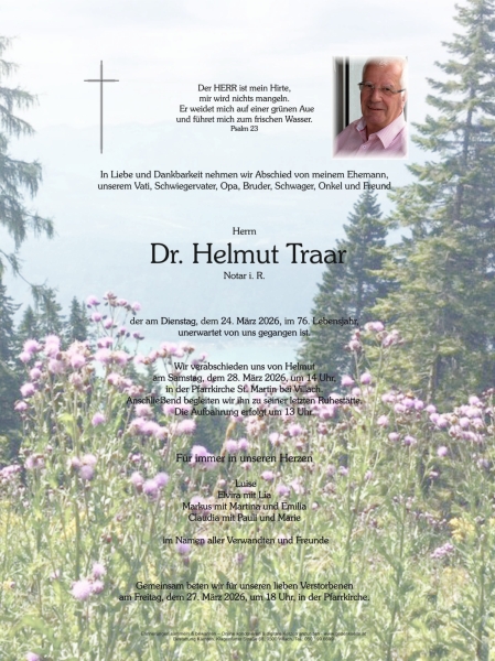 Parte von Dr. Helmut Traar