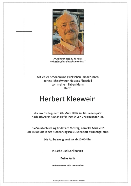 Parte von Herbert Kleewein