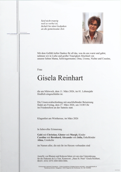 Parte von Gisela  Reinhart