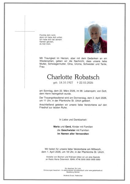Parte von Charlotte  Robatsch