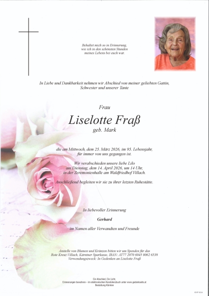 Parte von Liselotte Fraß