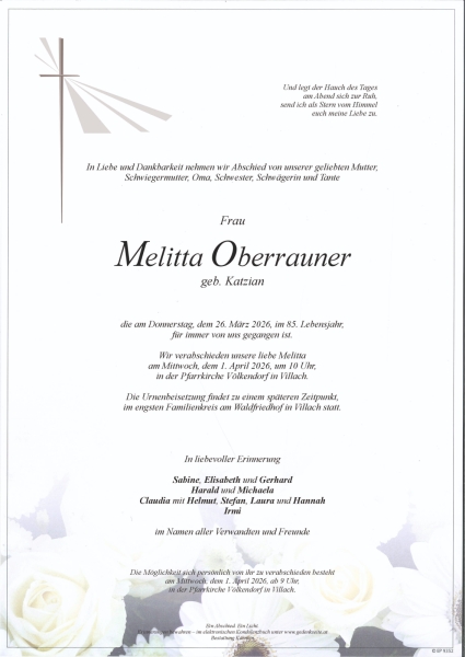 Parte von Melitta Oberrauner