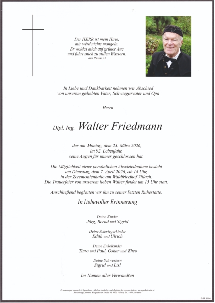 Parte von Walter Friedmann