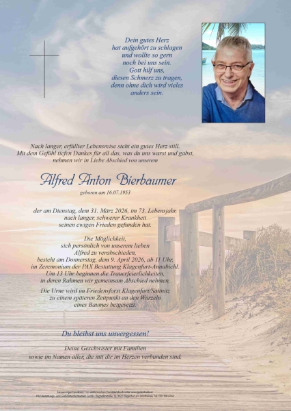 Parte von Alfred Anton  Bierbaumer