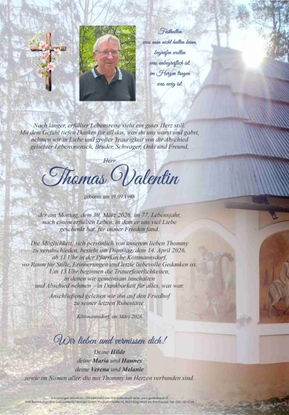 Parte von Thomas "THOMMY" Valentin