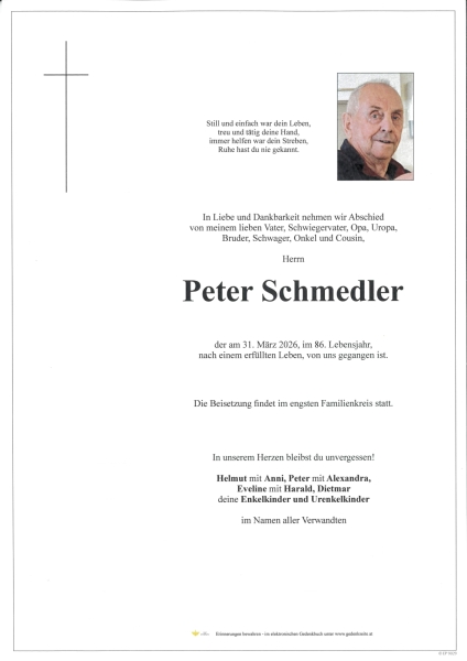 Parte von Peter Schmedler