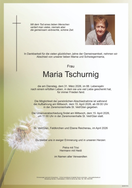 Parte von Maria Tschurnig