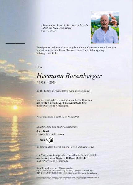 Parte von Hermann Rosenberger