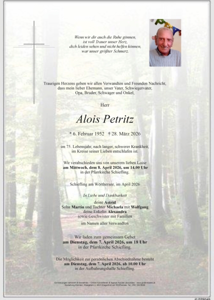 Parte von Alois Petritz