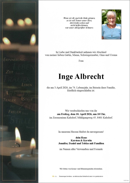 Parte von Inge  Albrecht