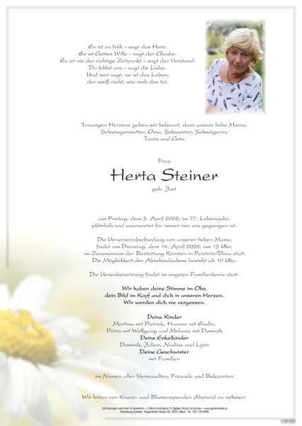 Parte von Herta Steiner