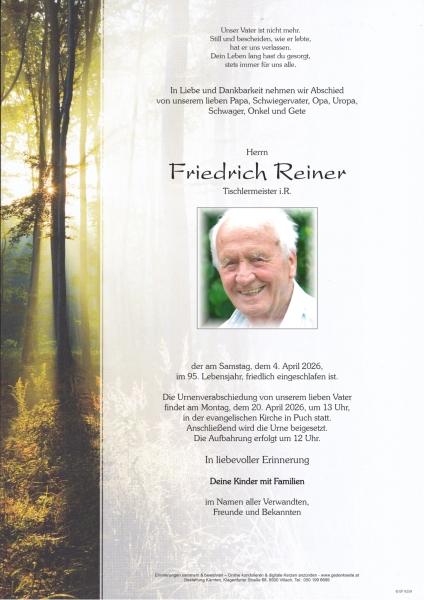 Parte von Friedrich Reiner