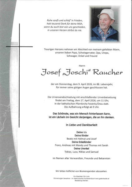 Parte von Josef "Joschi" Raucher