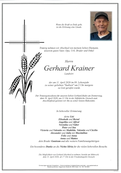 Parte von Gerhard  Krainer