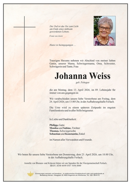 Parte von Johanna Weiss